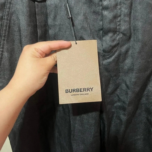 Burberry Zip Detailed Linen Blend Pants - Picture 4 of 9